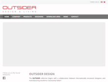 Tablet Screenshot of outsider-design.com
